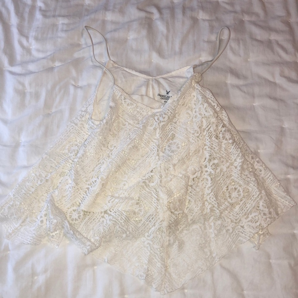Lace flowy crop top American Eagle